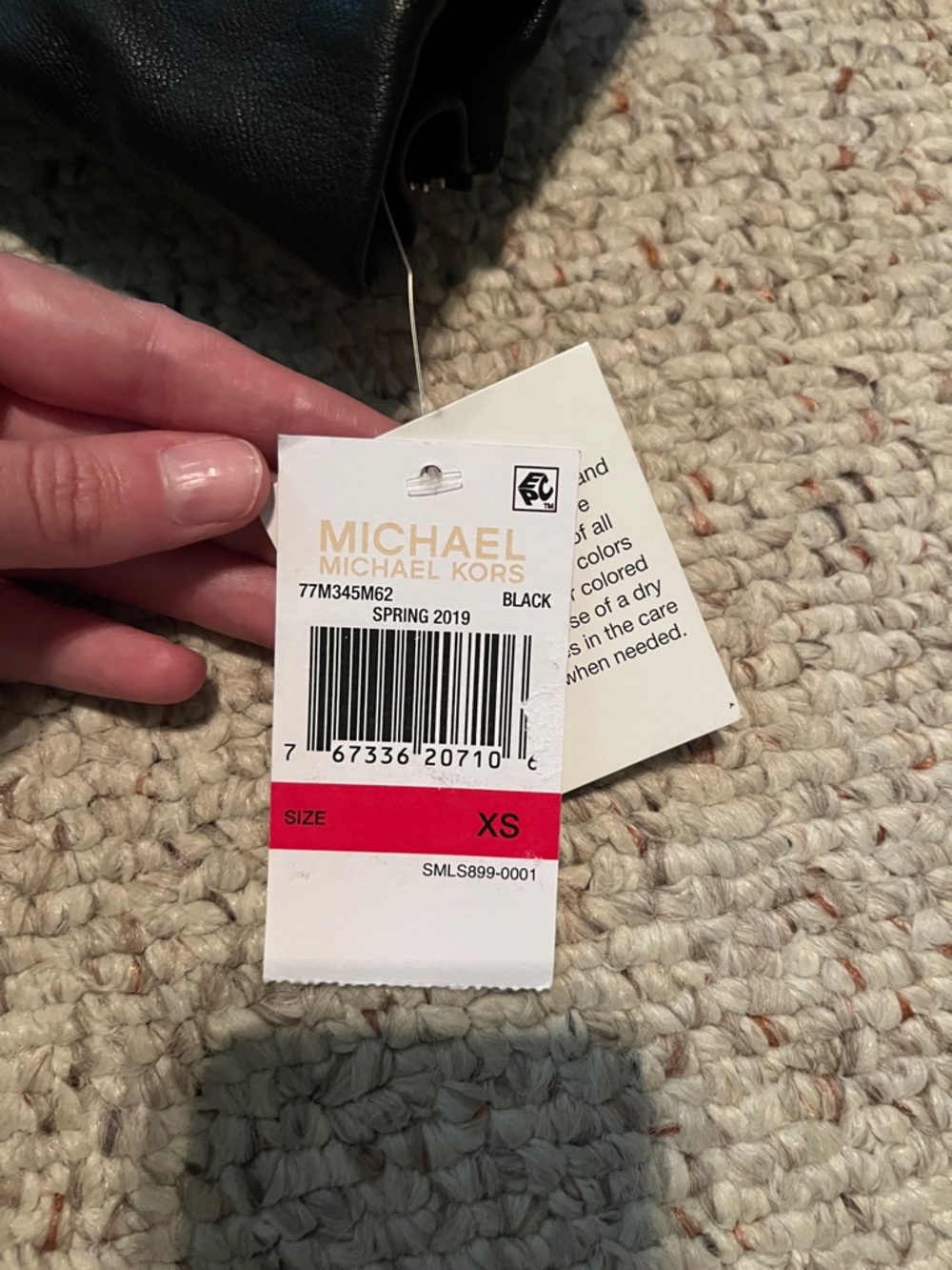 NWT Michael Kors Leather Moto Jacket - Picture 2 of 9